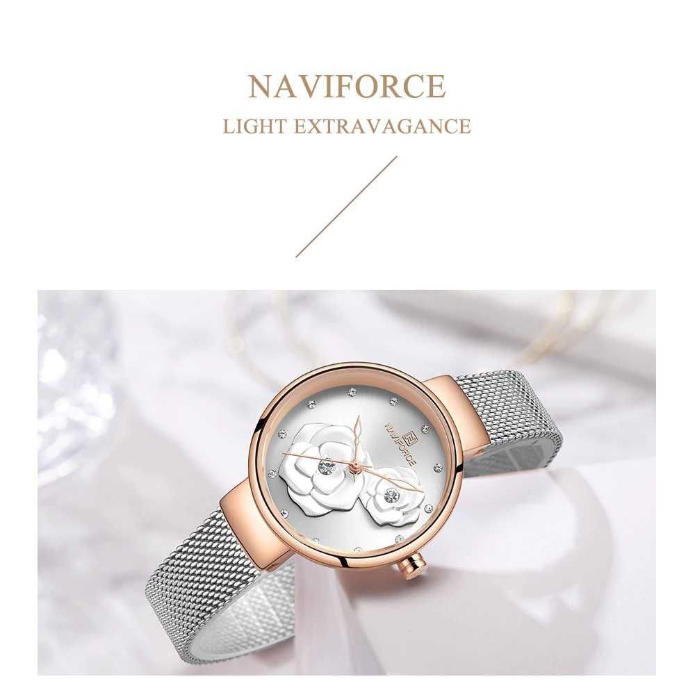 Дамски часовник Naviforce Crystal Watch, Златист / Сребрист