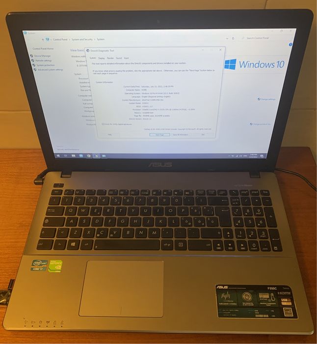 ASUS F550CC i7-3537U (15.6") HD Intel i7 - NVIDIA® GeForce® GT 720M