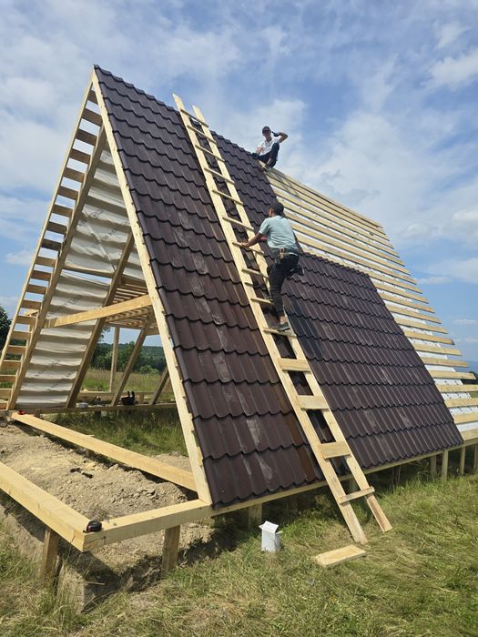 Cabana din teava sau lemn metalic ori ce dimensiune