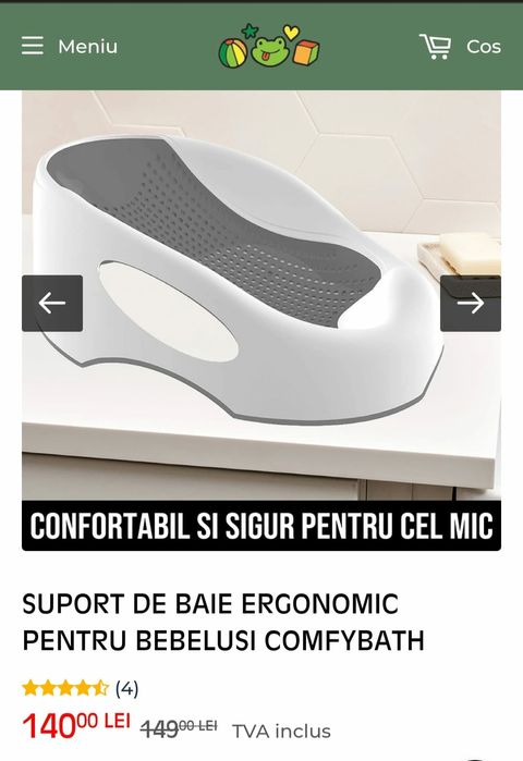 Suport cadă bebe+cadita