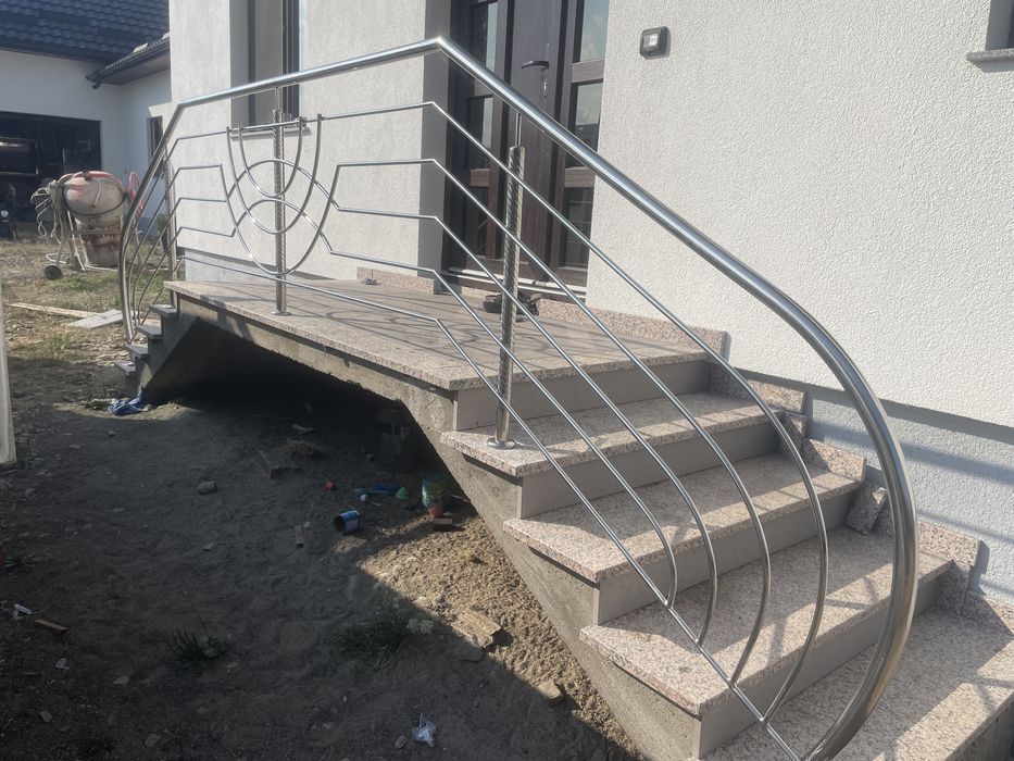 balustrade inox inox lemn