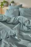 Lenjerie pat din bumbac satinat uni, King/Queen Size
