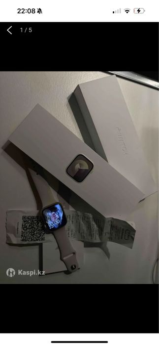 apple watch 9 серия-9 45 мм. золотистый!