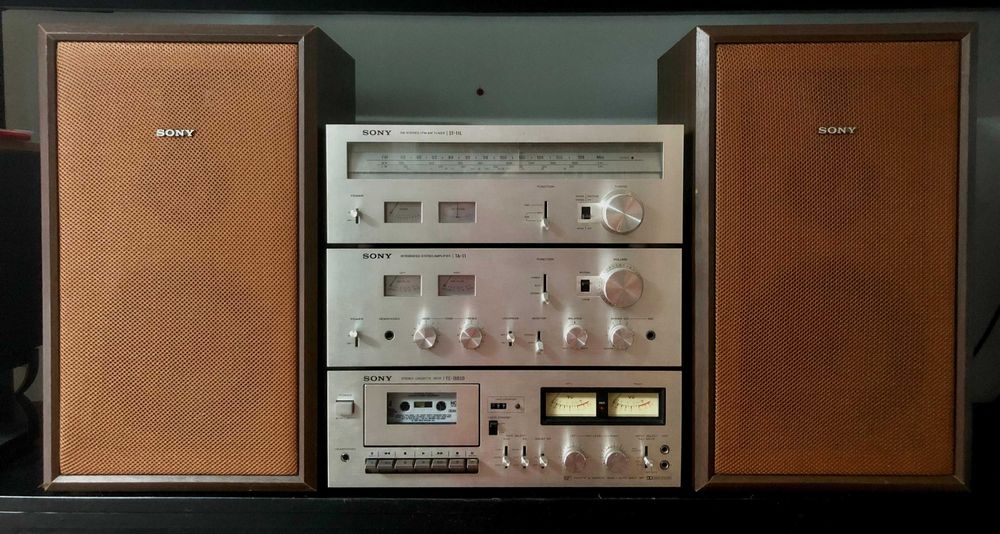 Linie sistem amplificator deck tuner boxe SONY