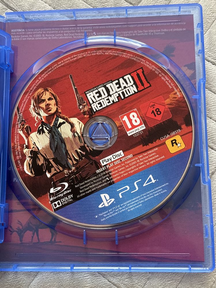 Диск rdr2 в хорошем состоянии