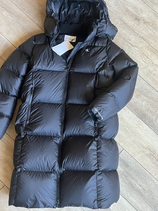 Calvin Klein : Long Down Puffer - Ново дълго зимно яке с пух размер Л