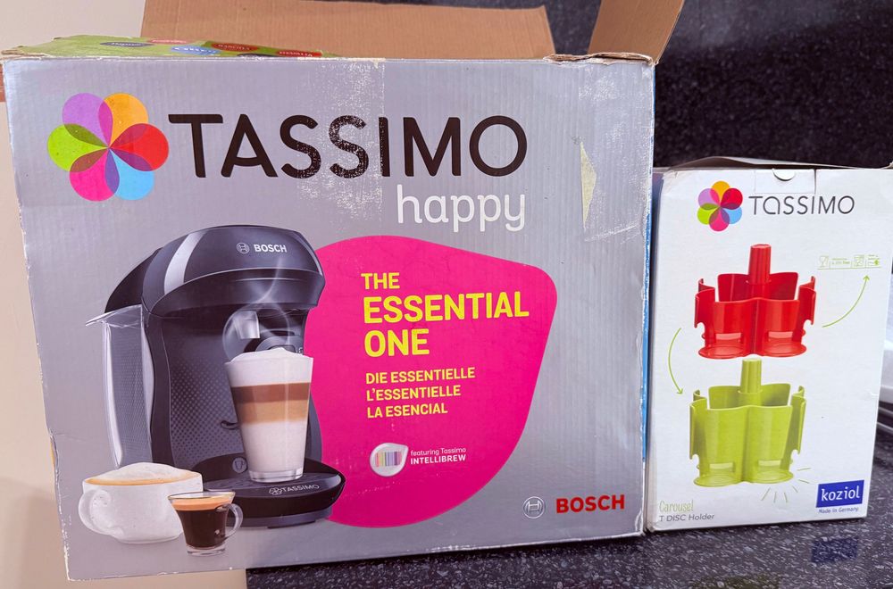 Капсулна кафе машина Bosch Tassimo Happy, черна
