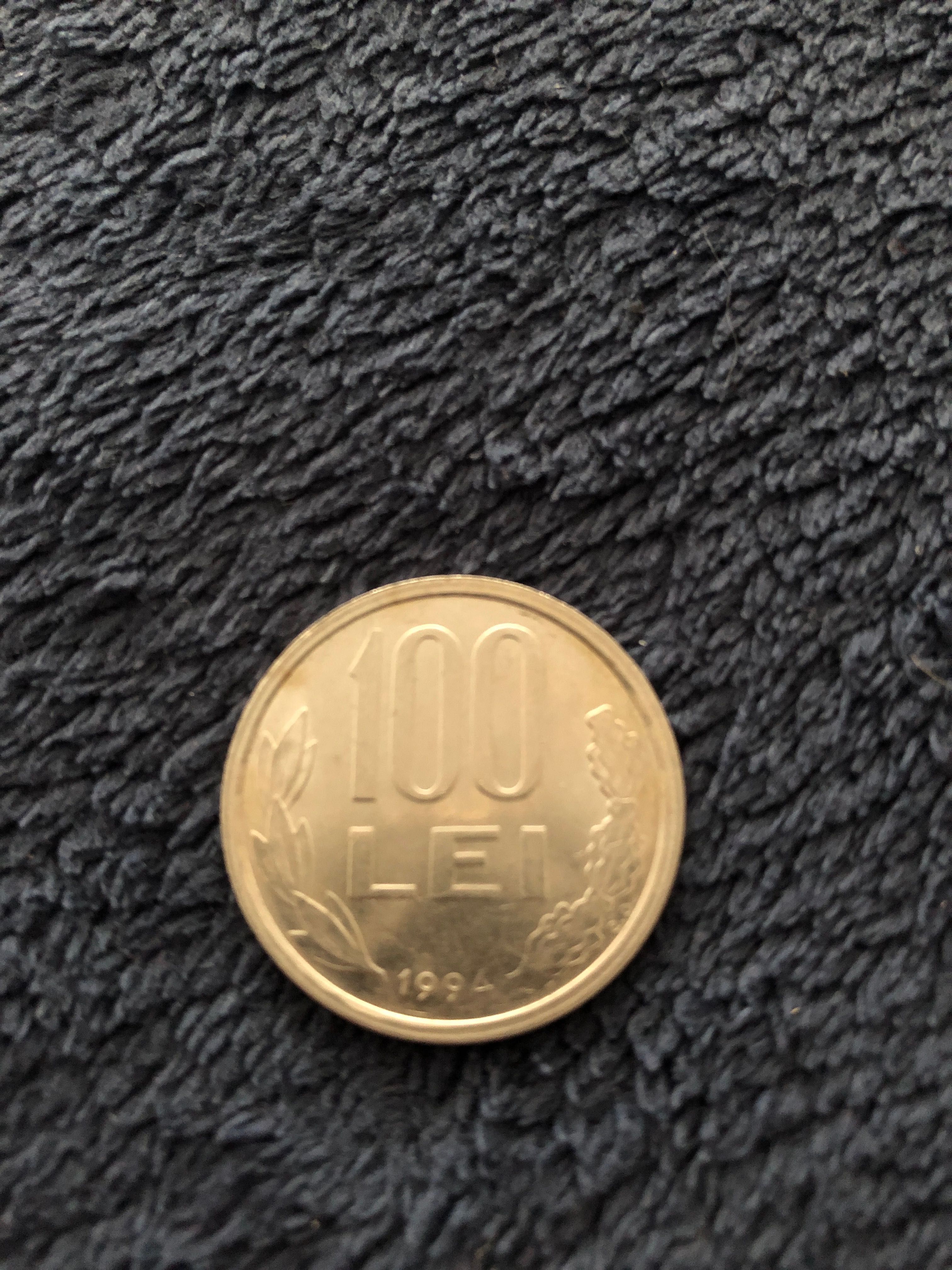 moneda cu mihai viteazul de 100 de lei anul 1994 preț 500 lei