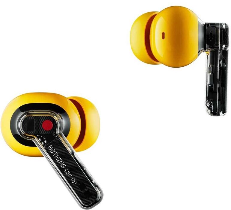 Nothing Ear (a) - Безжични слушалки с ANC и Hi-Res Audio (Жълти)