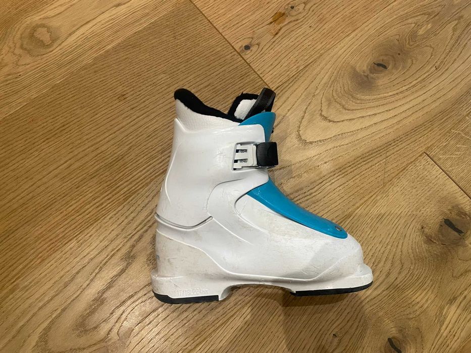 Детски Ски Обувки Salomon - T1 Girly White/Scuba Blue/Размер 18