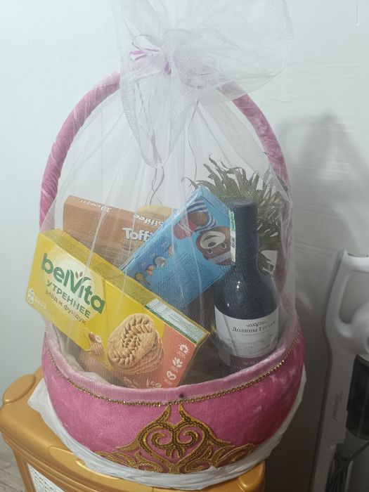 Калта, коржын с фруктами