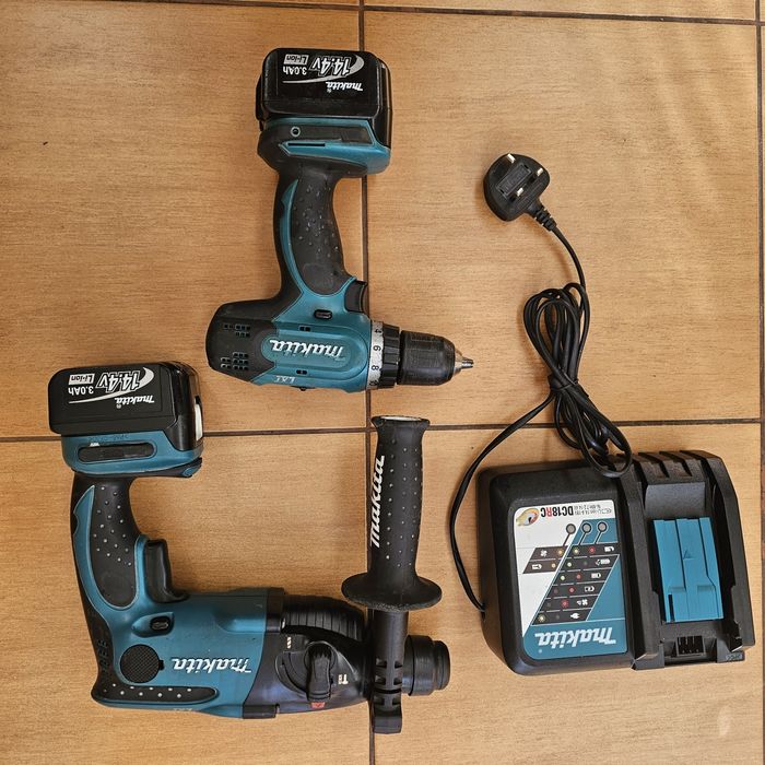 Set Makita,rotopercutor BHR 162,mașina gaurit/inșurubat BDF343