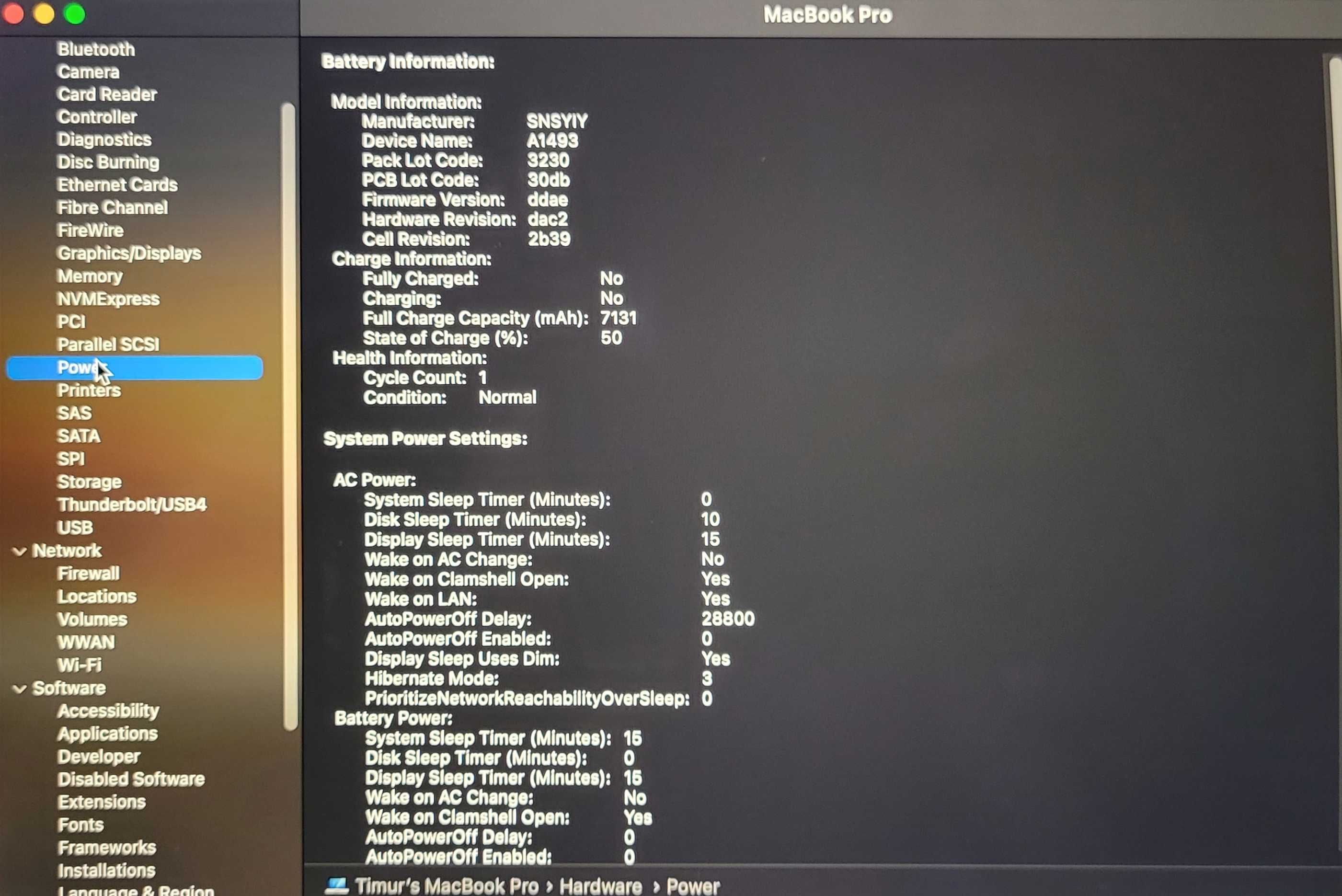 MacBook Pro, Mid 2014, Intel core i5, 8 GB RAM, 128 GB SSD