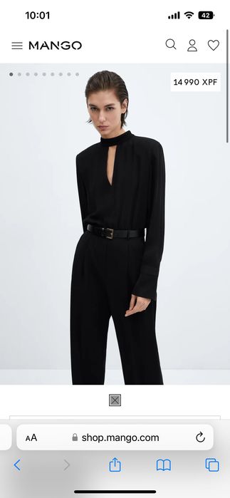 Черен гащеризон Mango XS