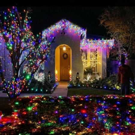 Instalatie Turturi 7033C, 300 LED-uri, Colorate, 12 metri