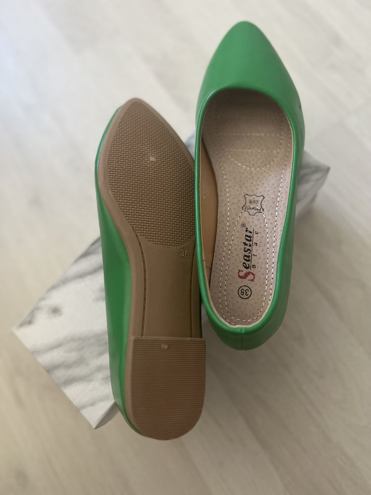 Balerini, verde, 38