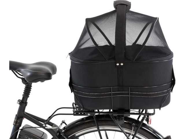 Trixie - cos portbagaj Bicicleta negru - pentru transport animale.