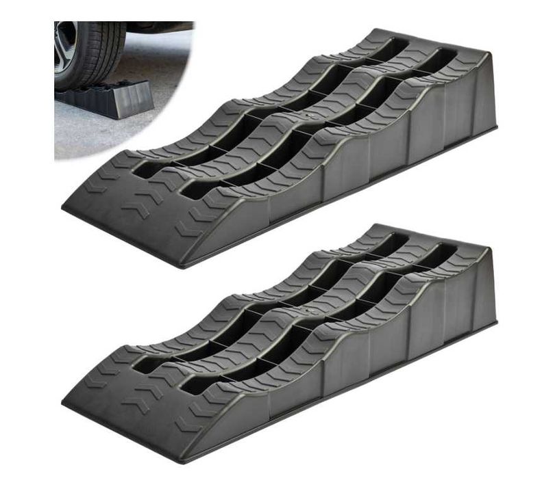 Комплект от 2 броя пластмасови автомобилни рампи 2 т, 610х 210х 120мм