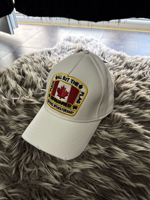 Sapca Dsquared2 alba Red Flag Premium