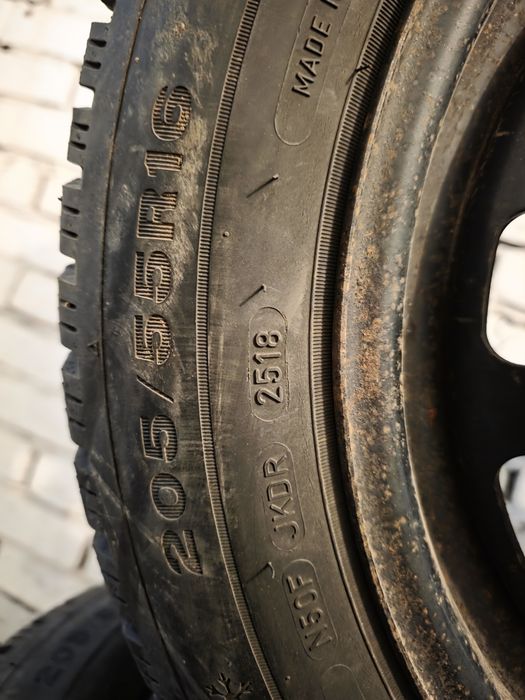205/55/16 джанти + зимни гуми 5х112, 57.1 за VW, Skoda,