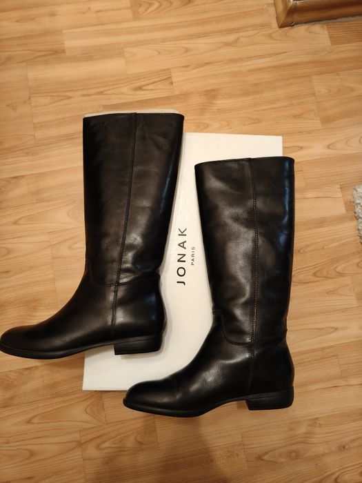 Cizme piele negre noi cu eticheta Jonak Paris