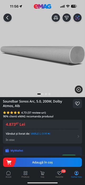 Sonos ARC + Sonos SUB (oferta)