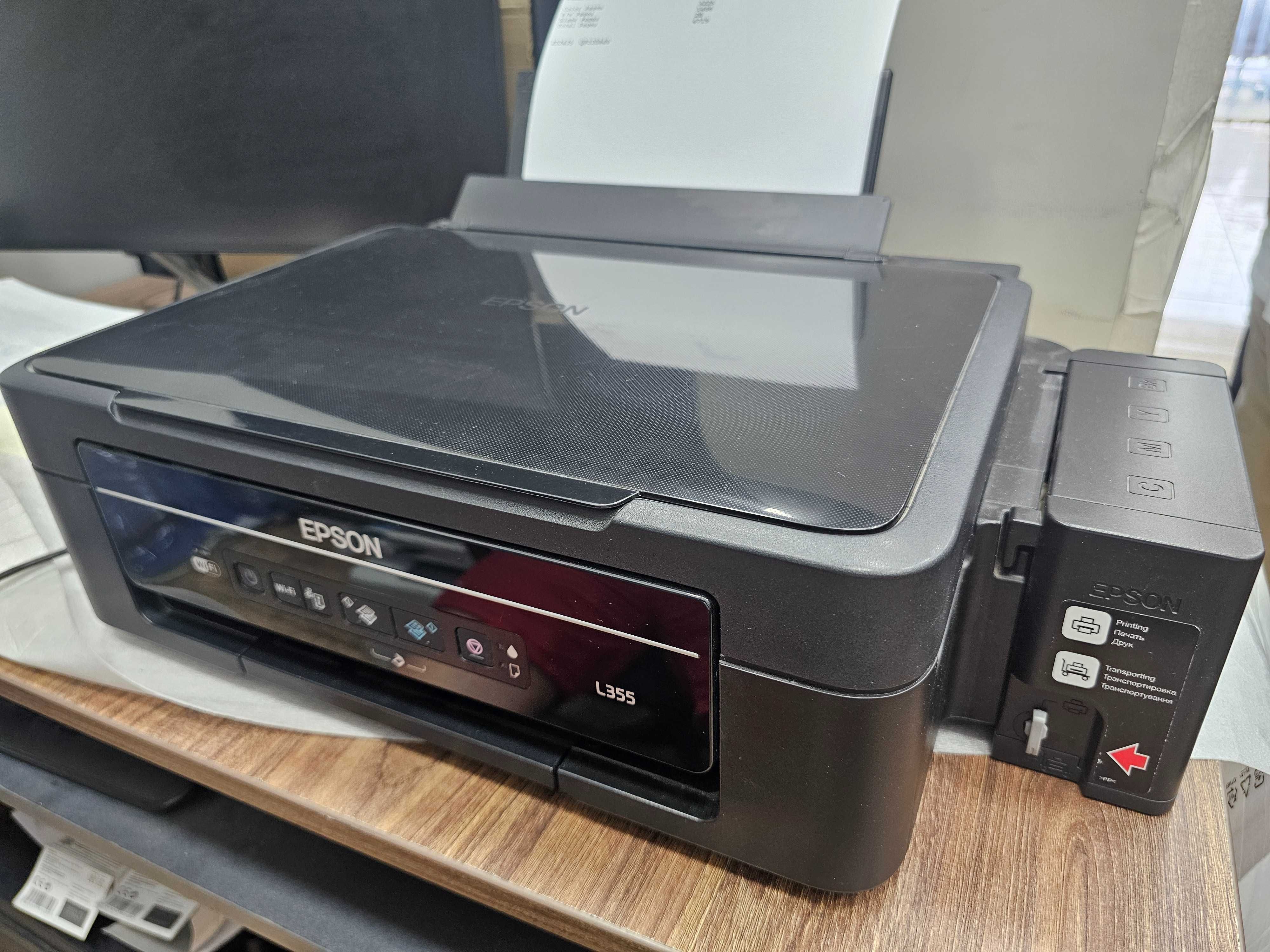 Epson L 355 Rangli 3/1 Printer Skaner Kserx wifi Tiniq Kam ishlagan