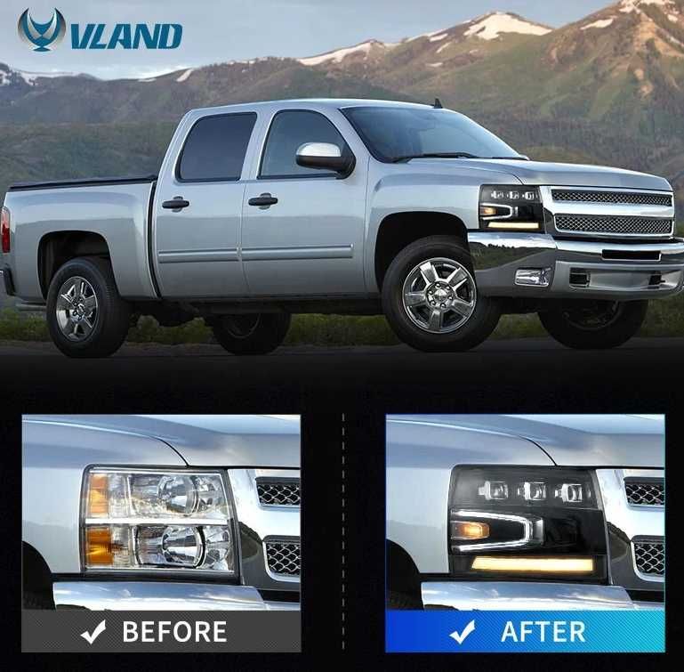 Комплект тунинг фарове LED MATRIX Chevrolet Silverado 2007-2013