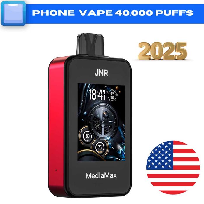 Vape Media PhoneVape 40.000 Puffs Ecran 2.4inch HD