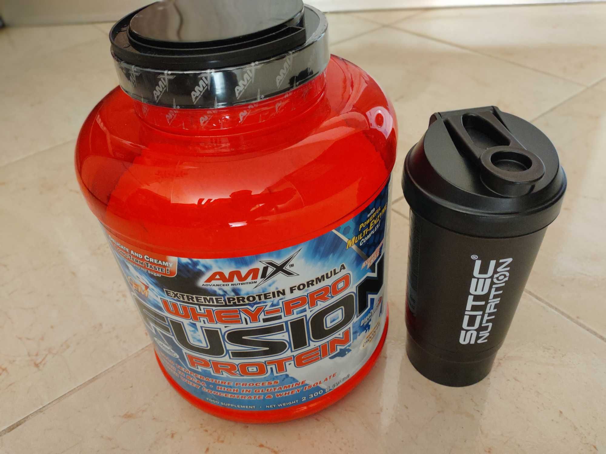 ТОП - Протеин - AMIX Whey Pure Fusion - Protein -  2.3кг - Шейкър