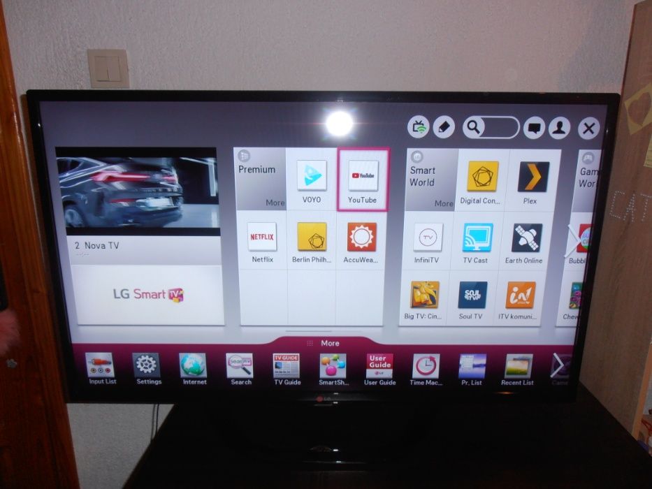 Телевизор LG LED SMART 42" WIFI FHD Смарт в отлично състояние