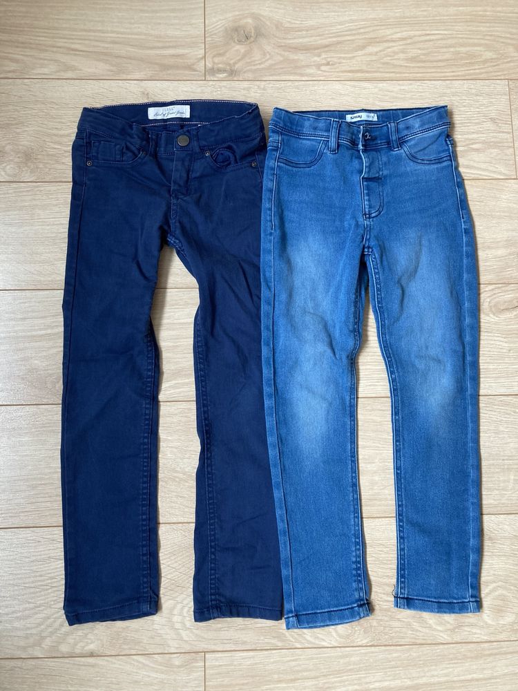 Дънково яке, рокля и дънки H&M 122 размер