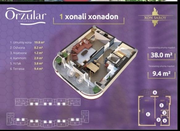 Xonsaroy orzular Sotiladi