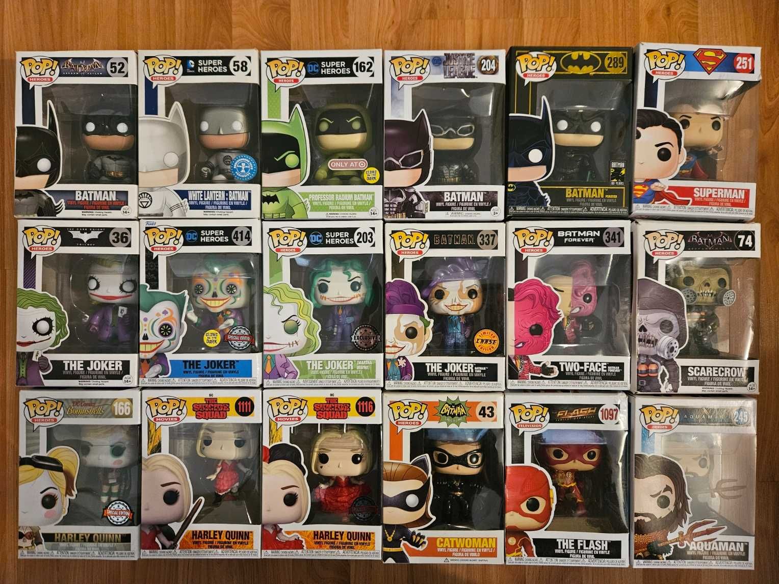 Marvel и DC Universe Funko pop
