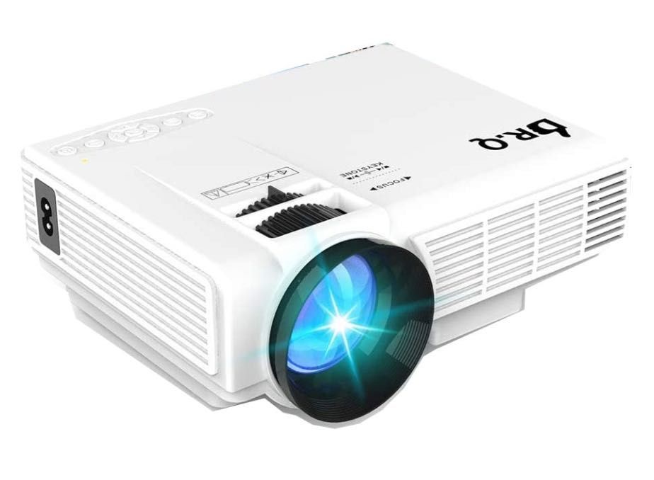 Videoproiector DR. Q HI-04 cu ecran de 100 inch, FHD, 6500 Lux, NOU