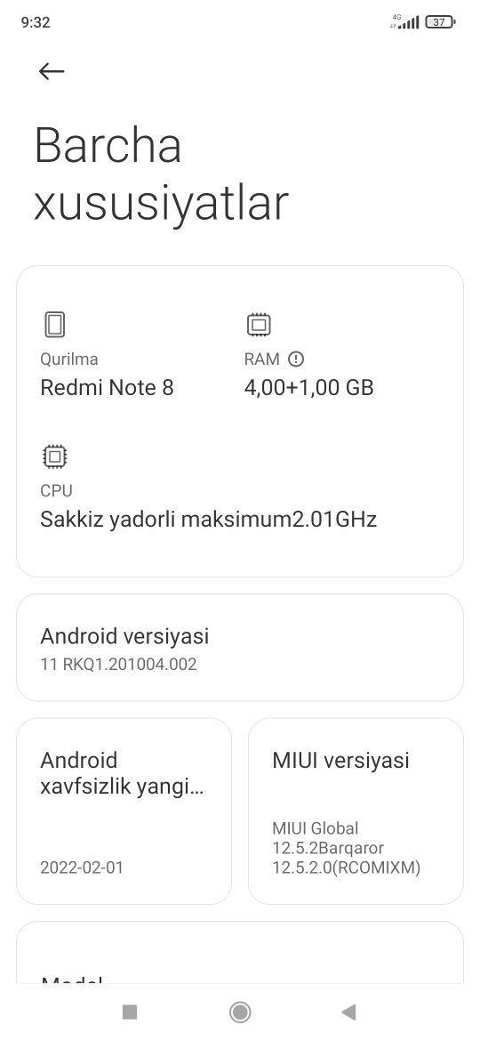 Redmi Not 8 global