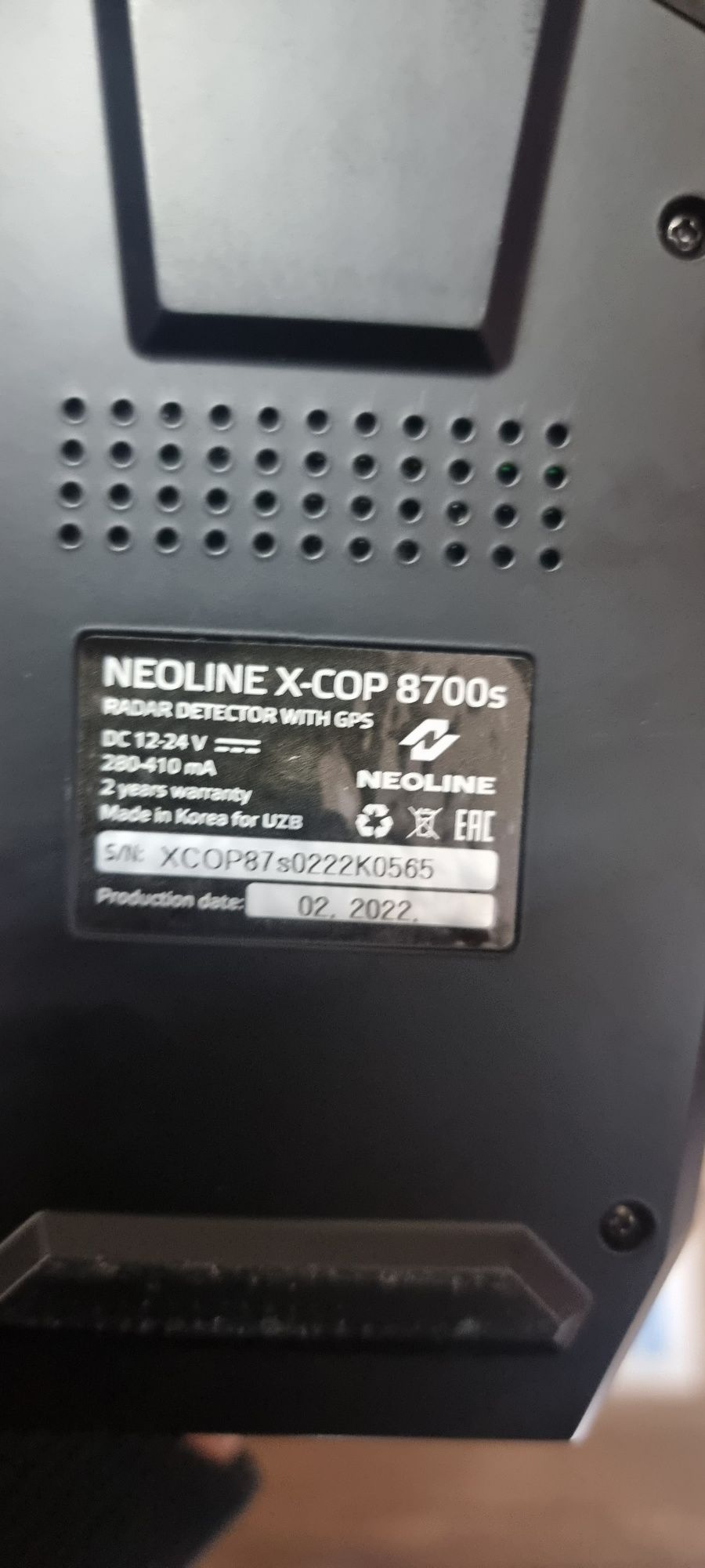 NEOLINE Xcop 8700s kam  ishltigan idyal xolatda radar antiradar