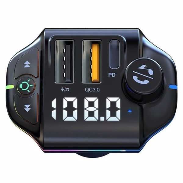 FM трансмитер Automat, MP3 плейър, 2 USB, 5V, 0.8A, Черен