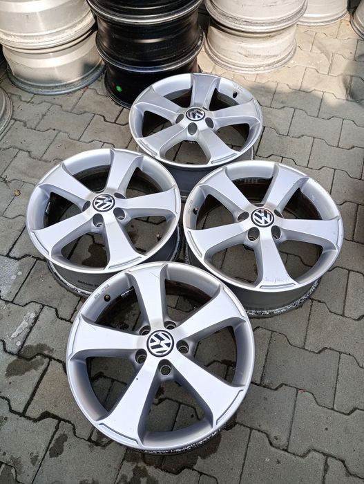 4 jante 5x112 R17 originale w passat cc b7 b8 golf 5 6 7 Turan Tiguan