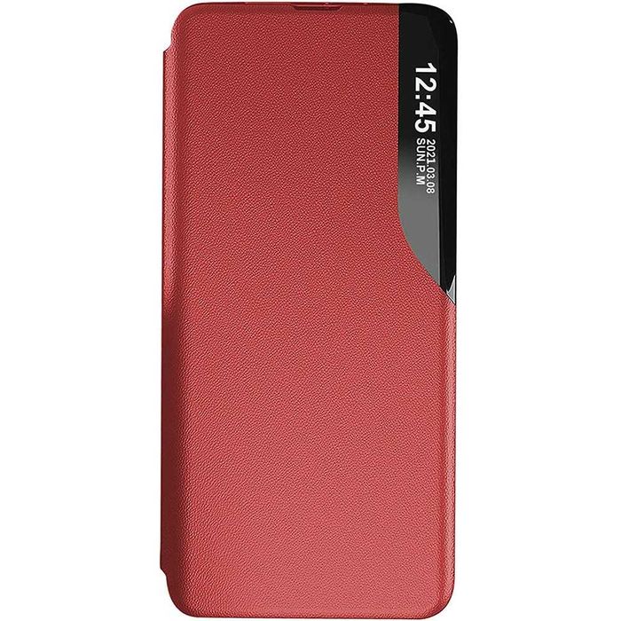 Carte caiet Husa tip Flip S-View Samsung A22 4G Stand Carte Smart Rosu