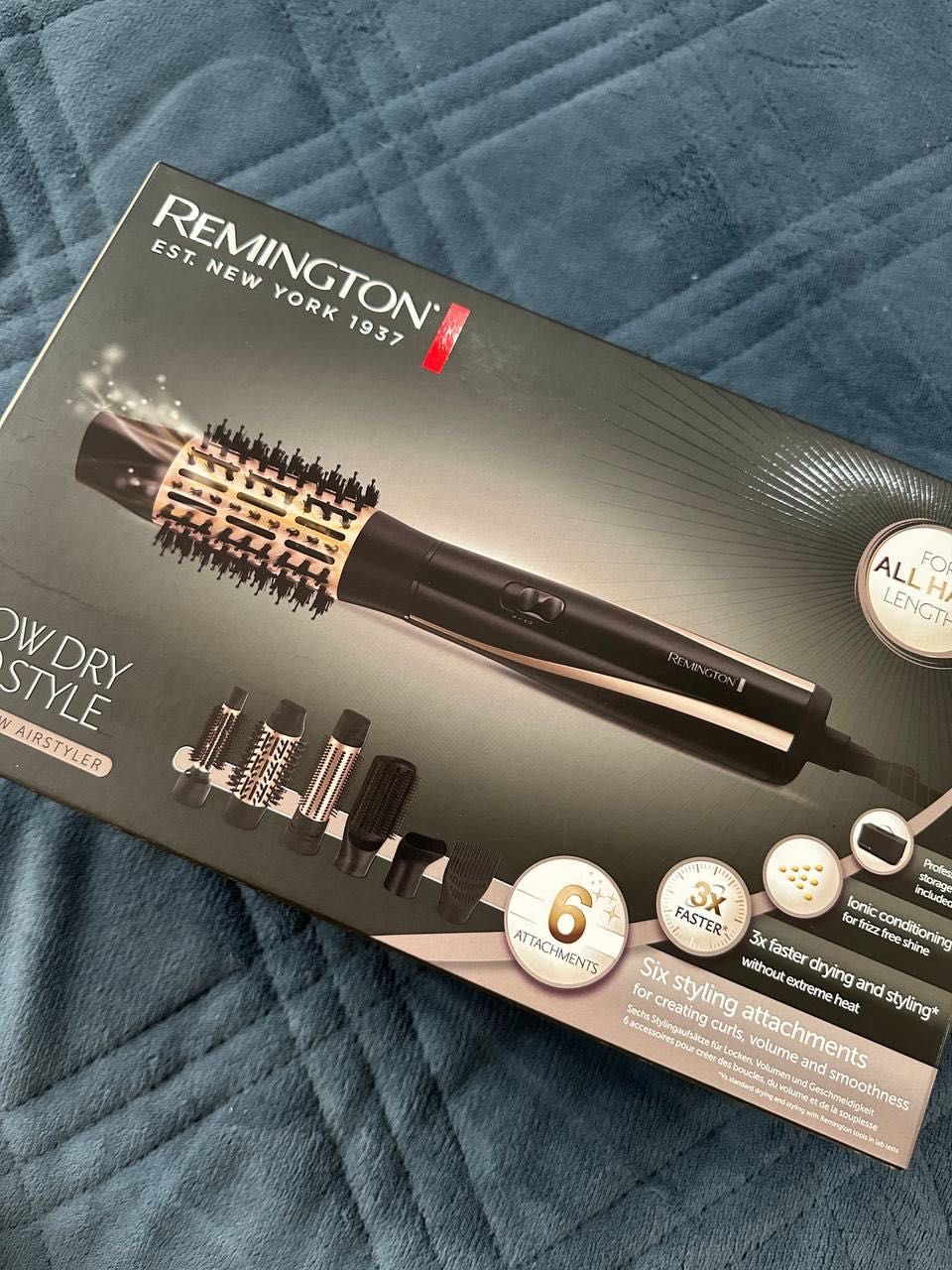 Фен-четка Remington с приставки – почти нова, в отлично състояние