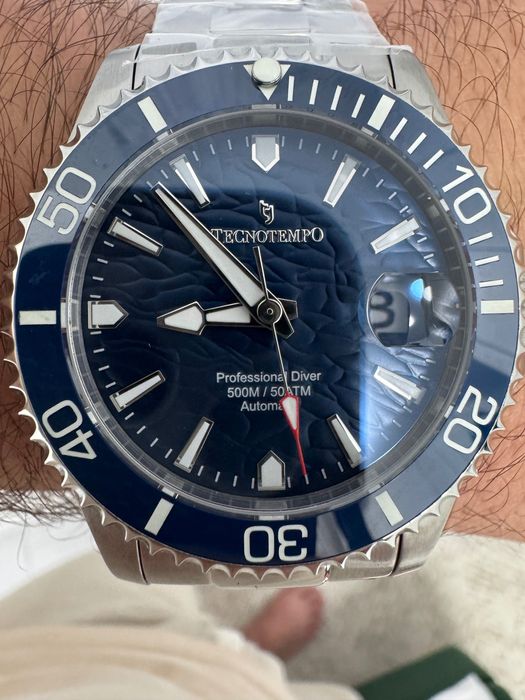 Ceas Tecnotempo TT.500.WBL2 – Diver 500m Automatic, Nou, Cutie + Doc