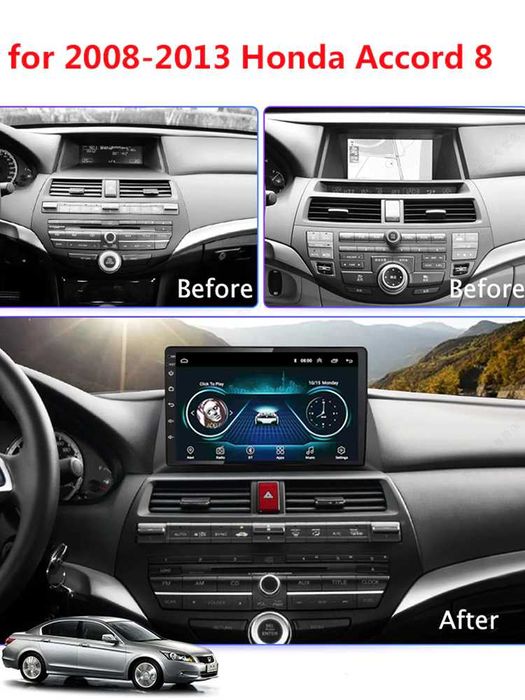 Магнитола Андройд HONDA accord 2009