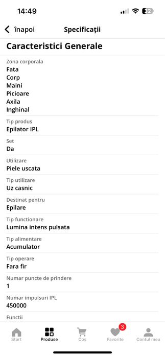 Epilator IPL Philips Lumea serie 9900, model BRI976