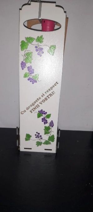 Cutie sticla de vin  personalizata