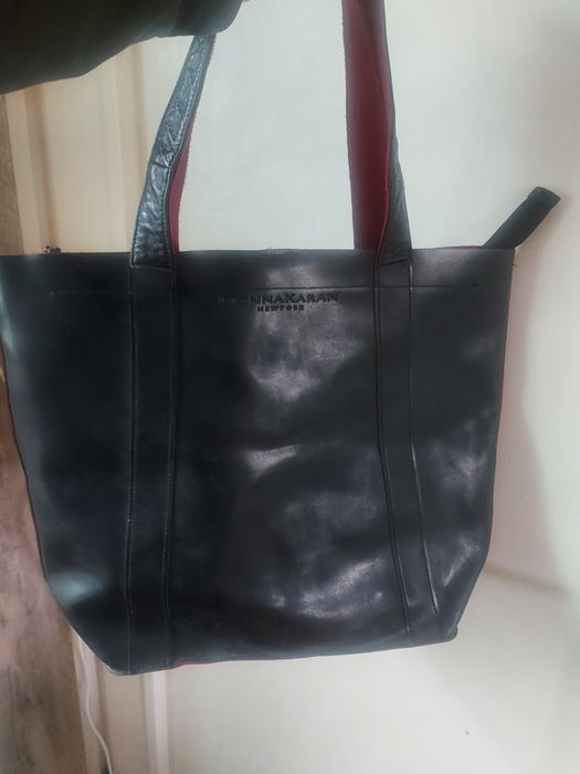 Черна Дамска чанта с портфейл