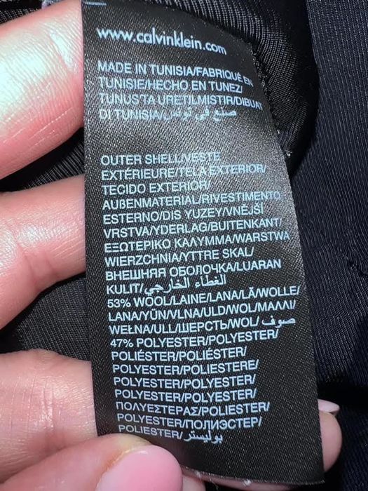Sacou gros cu lana Mar. L Calvin Klein