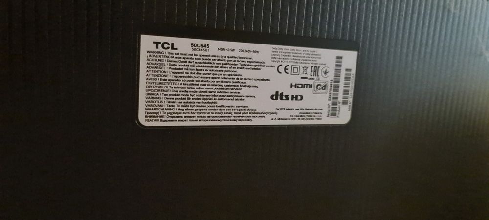 Телевизор Tcl  43 и 50 инча.