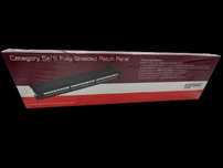 Network Patch Panel 1U Cat 5e 6, Dual Type IDC, Fully Shielded, NOU