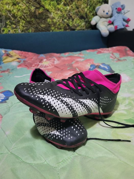 Ghete adidas predator Negre cu mov 44